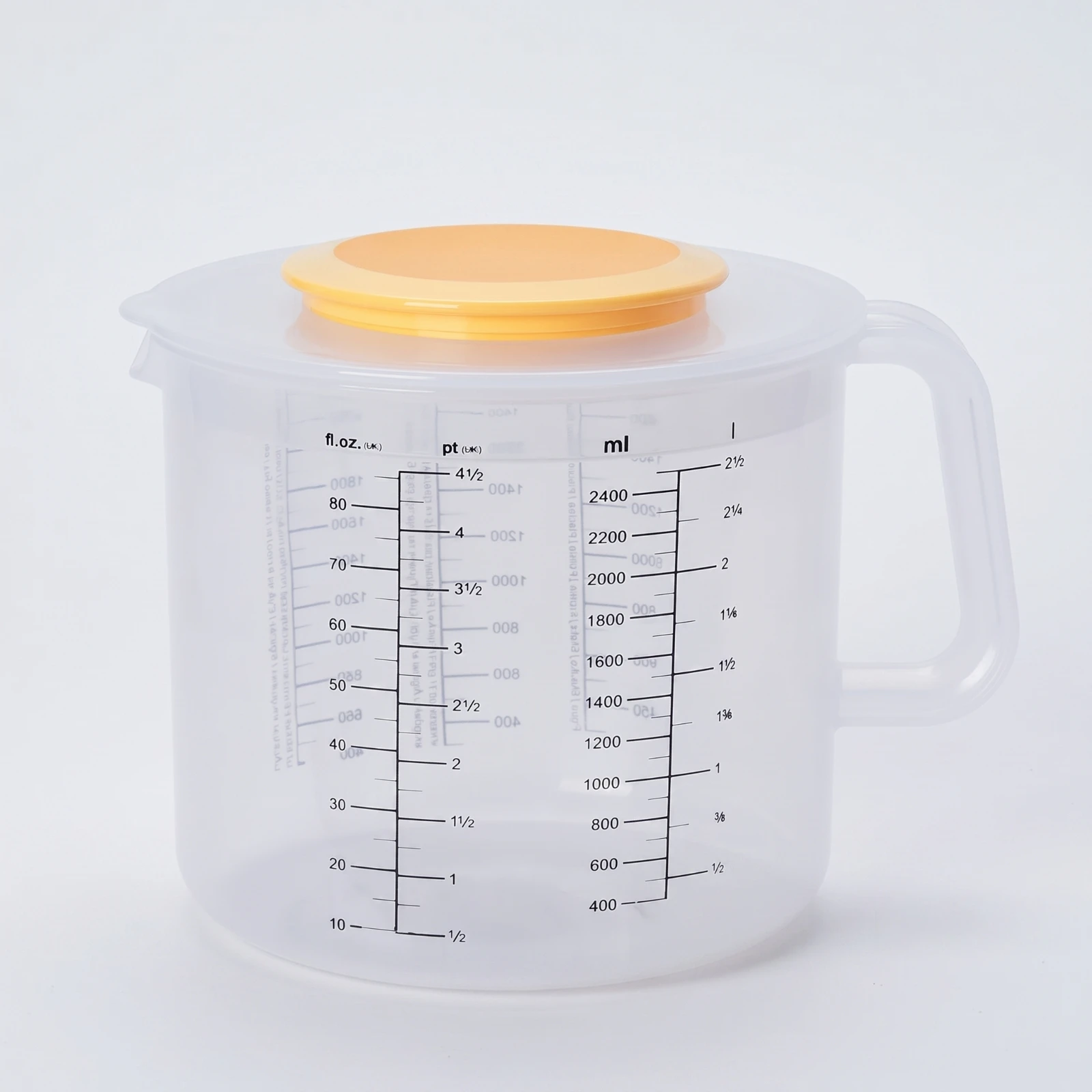 Measuring Cup with Lid Easy to Read Graduated Pitcher with Handle Measuring Pitcher with Handle Large-Capacity Container