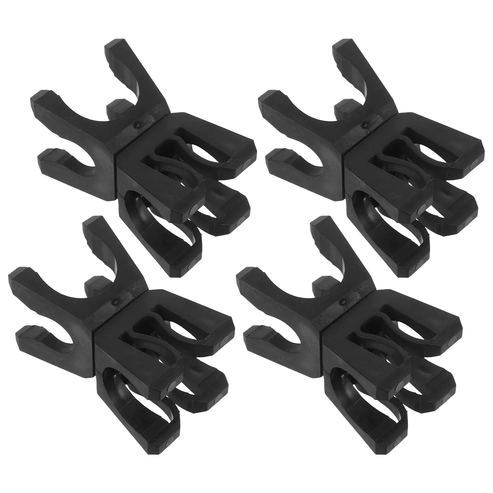 4Pcs Football Agility Training Equipment Rotatable Flag Pole Clip Buckle Soccer Agility Clamp for Training Marker Rods Sports