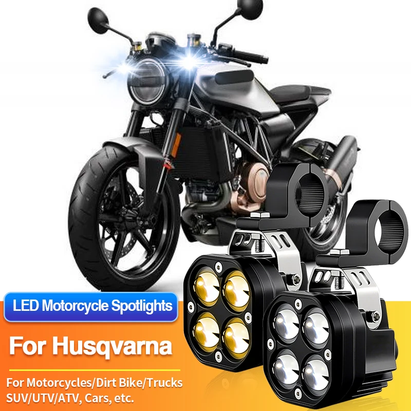 

1 Set LED Motorcycles Headlight 2 Color Spotlight Truck ATV for Husqvarna TC50/TC65/TC85/TC250/TE150/TE250/TX125/TX300i/VITPILEN