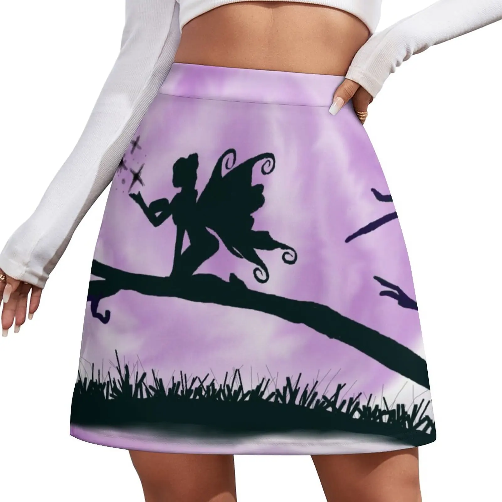 Ethereal Purple Fairy Mini Skirt women's skirt 2023 trend rave outfits for women