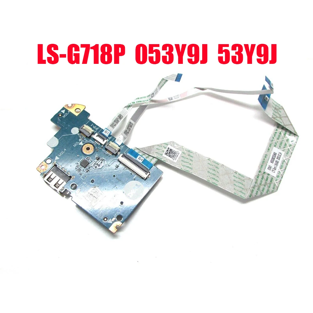 

Laptop USB Power Button Board With Cable For DELL For Inspiron 14 5493 5494 LS-G718P 053Y9J 53Y9J New