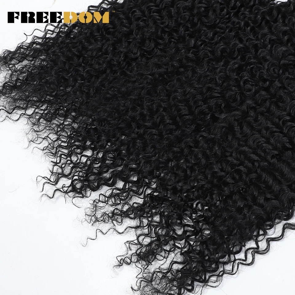 FREEDOM Synthetic Kinky Curly Bulk Hair Bundles 20 inch 2 pcs/pack 100g Braids Hair Ombre Blonde Braiding Hair Extensions