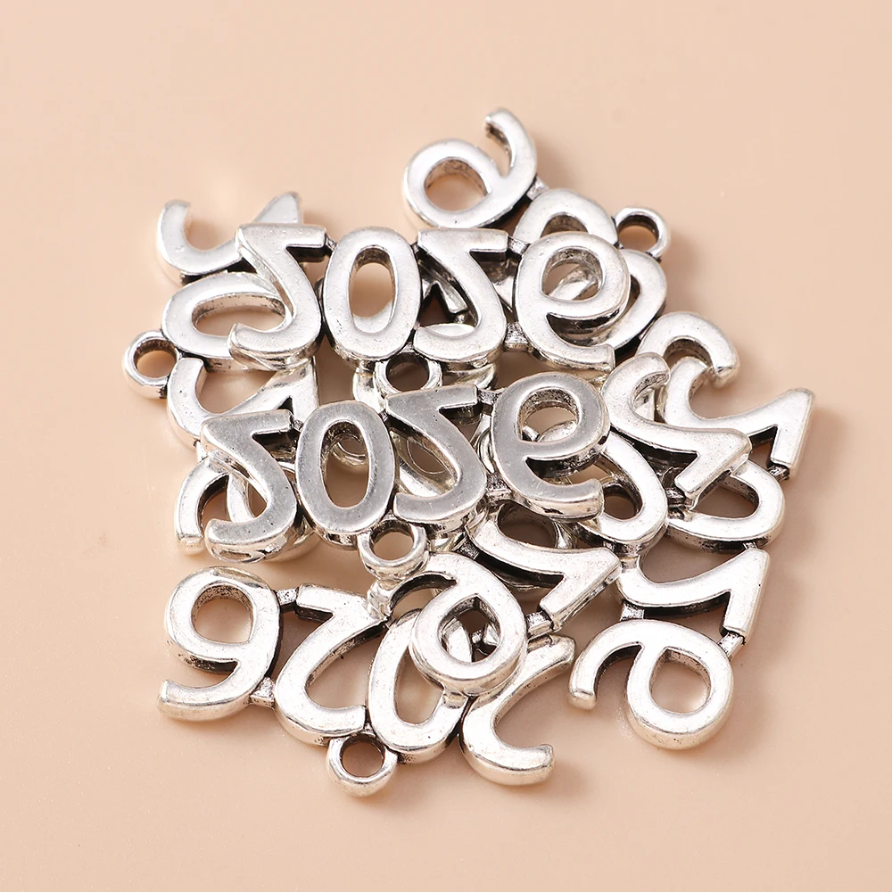 Leslie 10 Stück/Lot 12*25mm Legierung Antik Silberfarben 2026 Jahr Charms Anhänger für Armbänder Halsketten DIY Schmuckzubehör – Detail 5