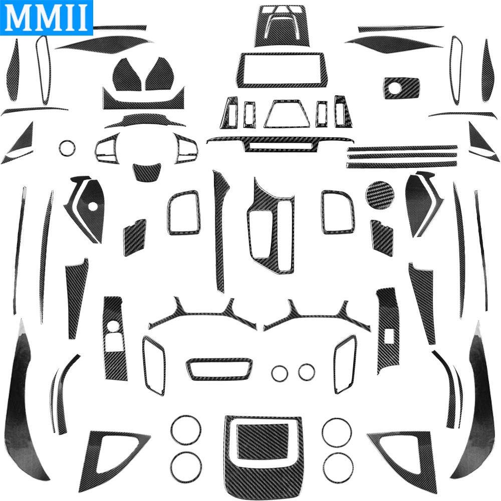 

For Toyota Supra A90 2019-2022 Carbon Fiber Air Outlet Window Lift Gear Shift Panel Set Trim Car Interior Accessories Sticker