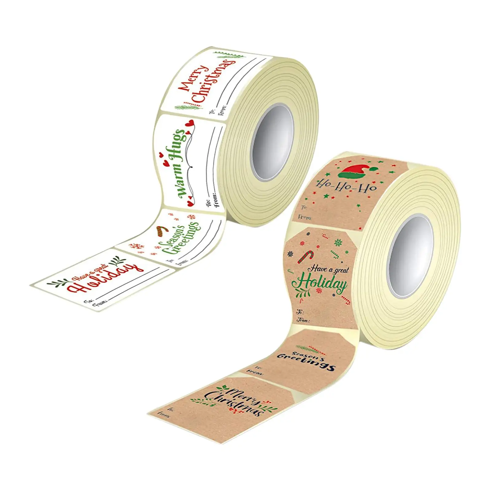 Christmas Tags Labels 300Pcs Decorative Scrapbooking Stickers for Party
