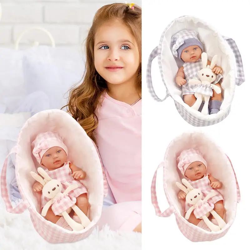 

37CM Reborn Doll Toddler Popular Cute Doll Limbs Movable Soothing Doll for Children High Quality Handmade Doll Real Soft Touch