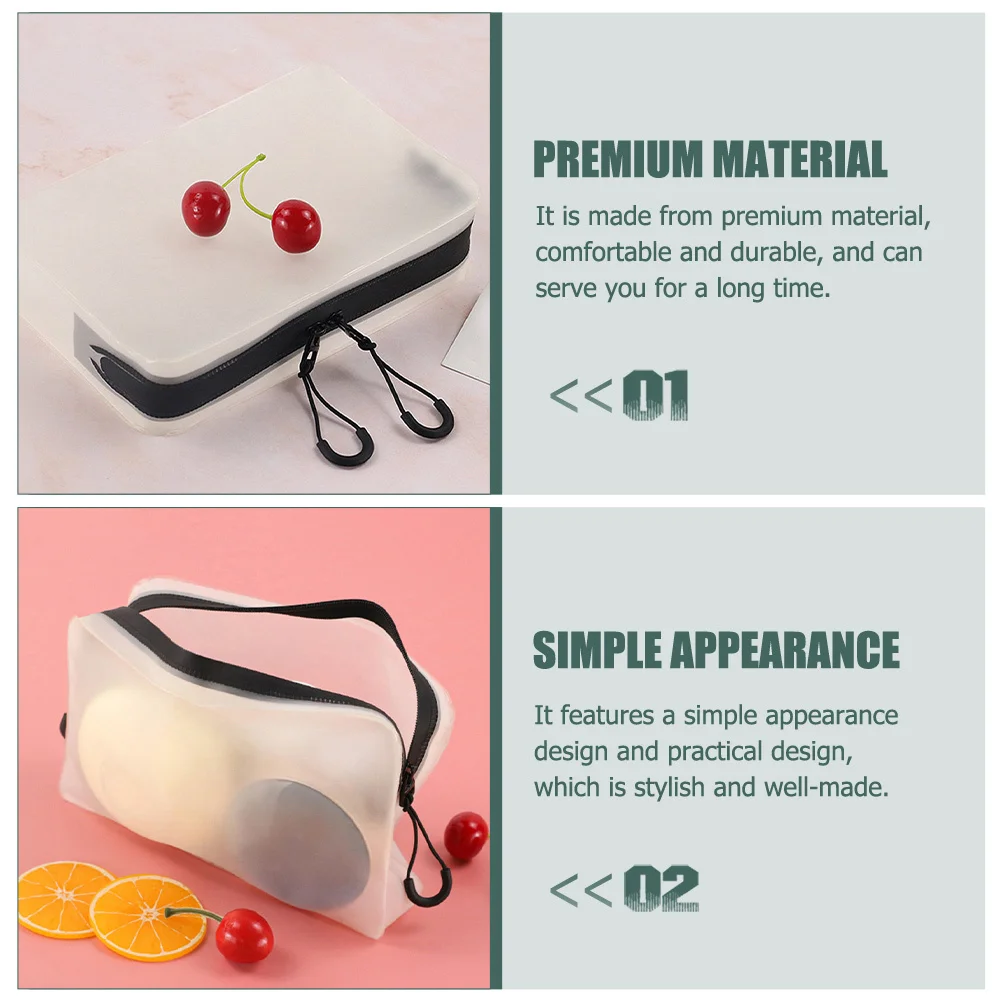 

Wash Bag For Women Travel Toiletry Organizer Storage Pouch Makeup Bag Portable Personal Transparent Design