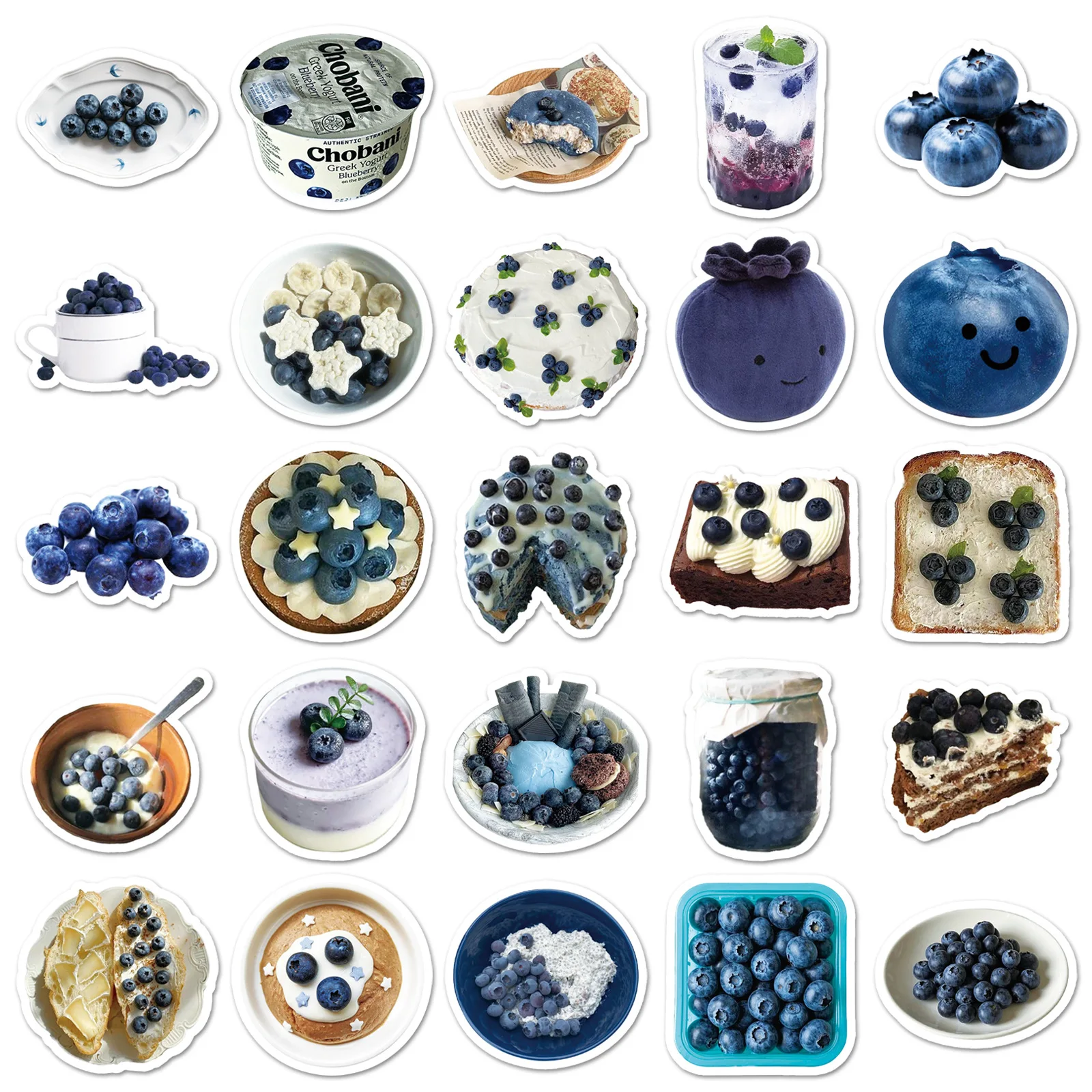 

10/50PCS Blueberry INS Style Graffiti Stickers Fruit Little Kiss New Graffiti Decal Kids Toy Gift DIY Water Cup Scrapbook Diary