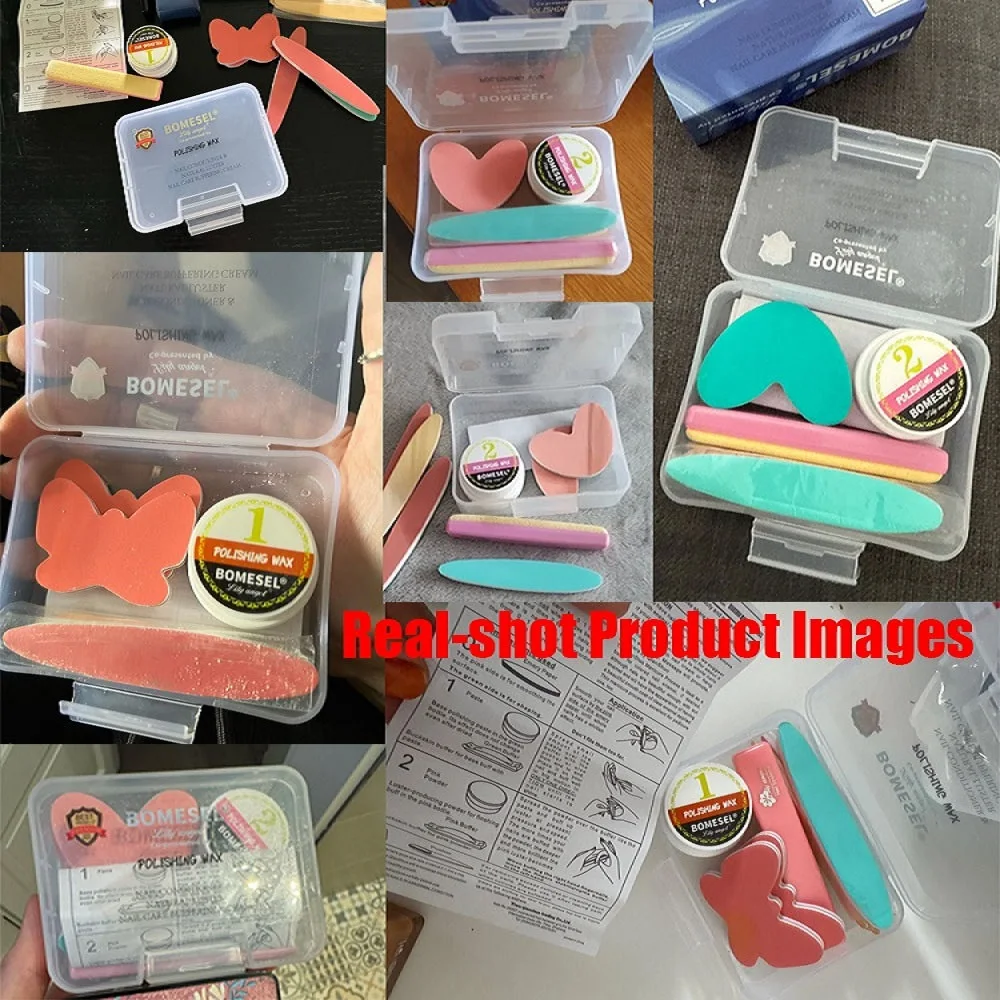 ขายร้อนเล็บขี้ผึ้งชุด DIY เล็บขัดขี้ผึ้งบัฟเฟอร์ชุดเครื่องมือ Professional ทนทานเล็บชุดสําหรับ Home & Salon ใช้