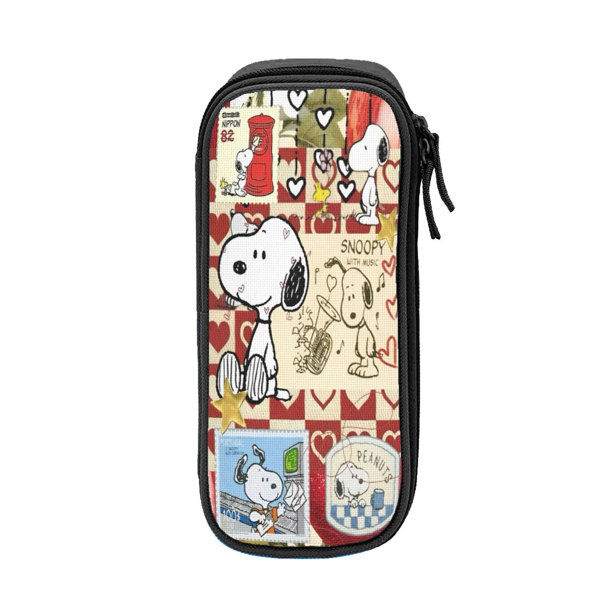 

Snoopys cartoon dog Accessories Pen Box Large-capacity Kids School Supplies Pencil Case Stationery Suprise Gift