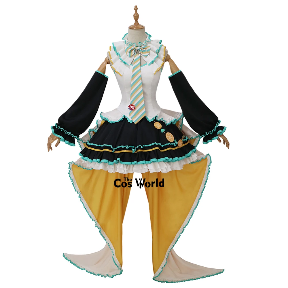 Miku X DQ Ice Cream Dress Uniform Outfits Anime Cosplay Costumes