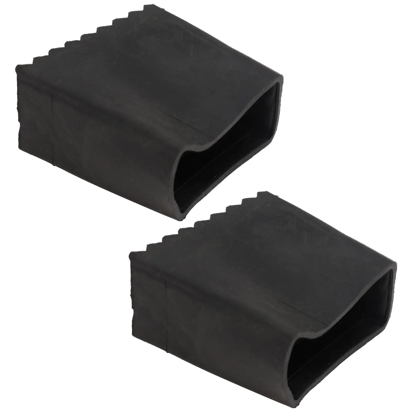 2Pcs Ladder Feet Protectors Anti-Slip Pads Black Rubber Foot Cover Replacement Stable Household Ladder Accessories