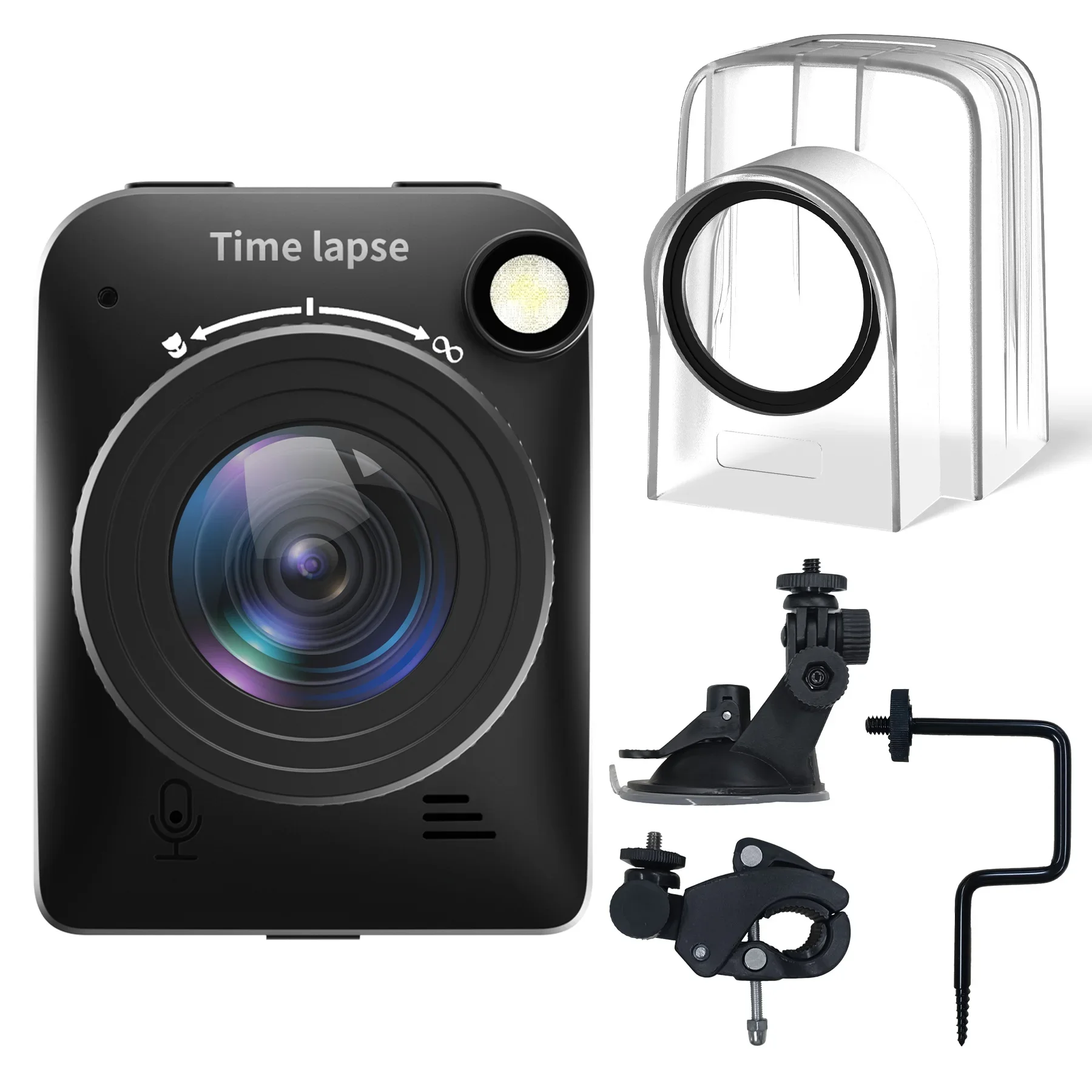 Mini Time lapse Camera 512GB Memory Multi Function Production Line Monitor Construction Site Time Lapse Camera 4K Video