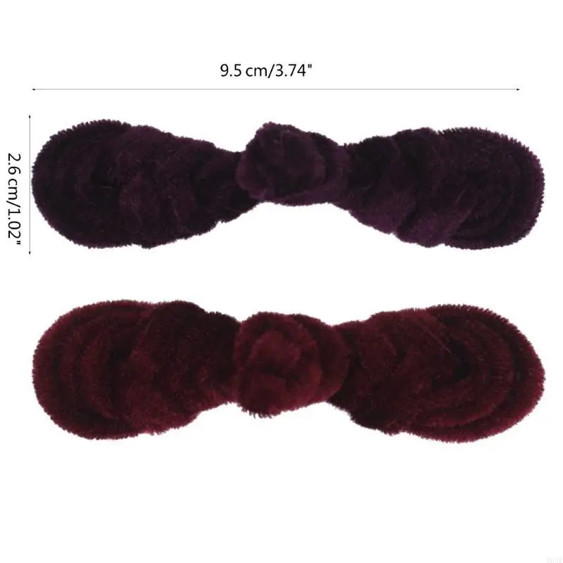 5Pair Chinese Pipa Knot Buckle Closure Button for Dance National Dress Cheongsam Y08E