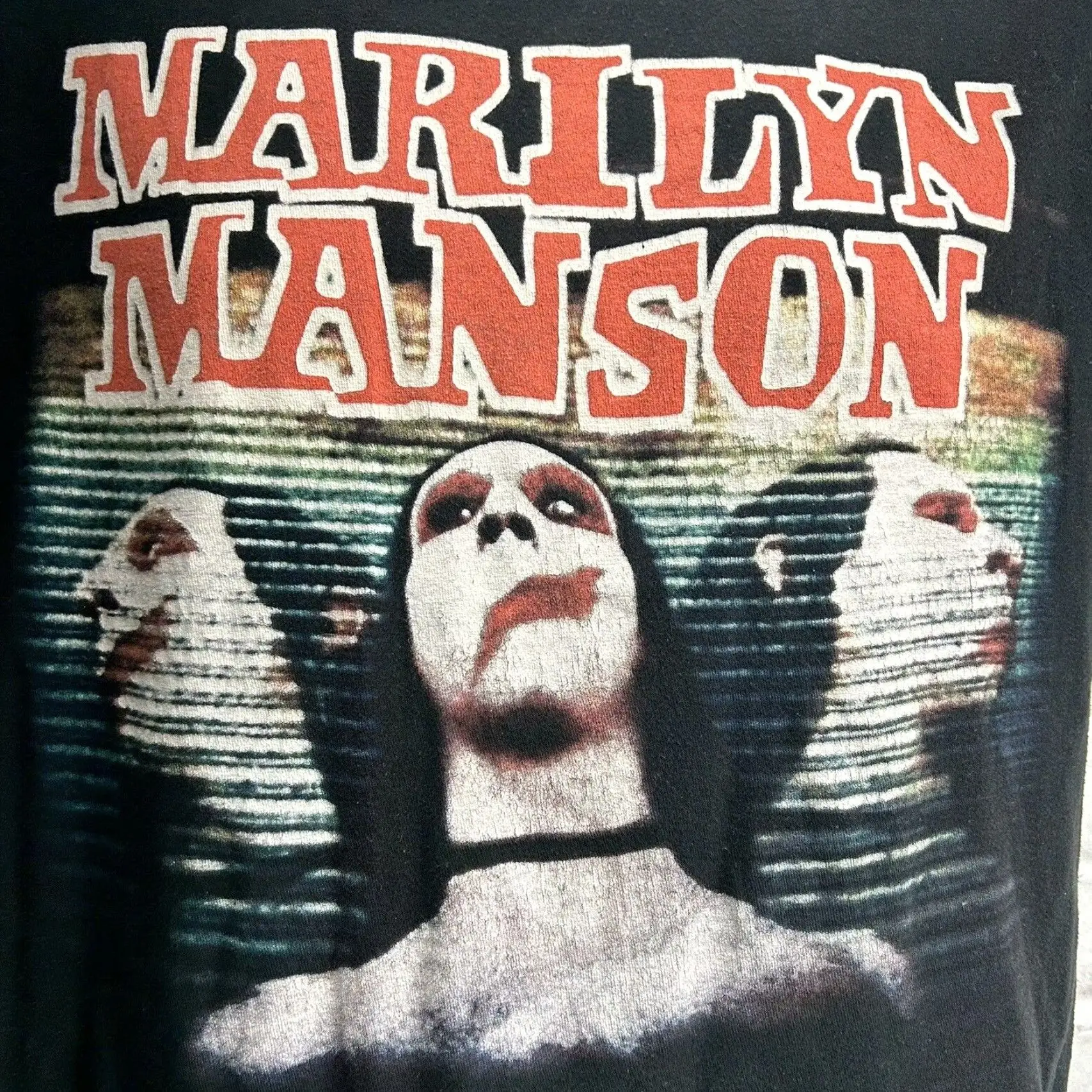 مارلين مانسون تي شيرت عتيق الموت الضجيج تي شيرت الرجال النساء المتضخم Y2k خمر 90s تي شيرت القطن الشارع الشهير الذكور الملابس تيز