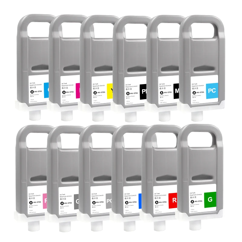 PFI-8706 Pigment Ink Cartridge Compatible for Canon iPF 8100 8110 8300S 8310S 8400 8410 8410S 8410SE 9100 9110 9400 9410 9410s