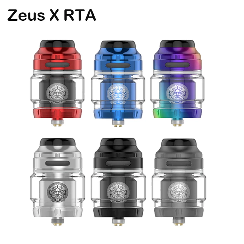 E sigaretta Zeus X RTA atomizzatore 4.5ml/3.5ml capacità sigaretta elettronica accessorio serbatoio singolo doppia bobina Top flusso d'aria Vape Mod