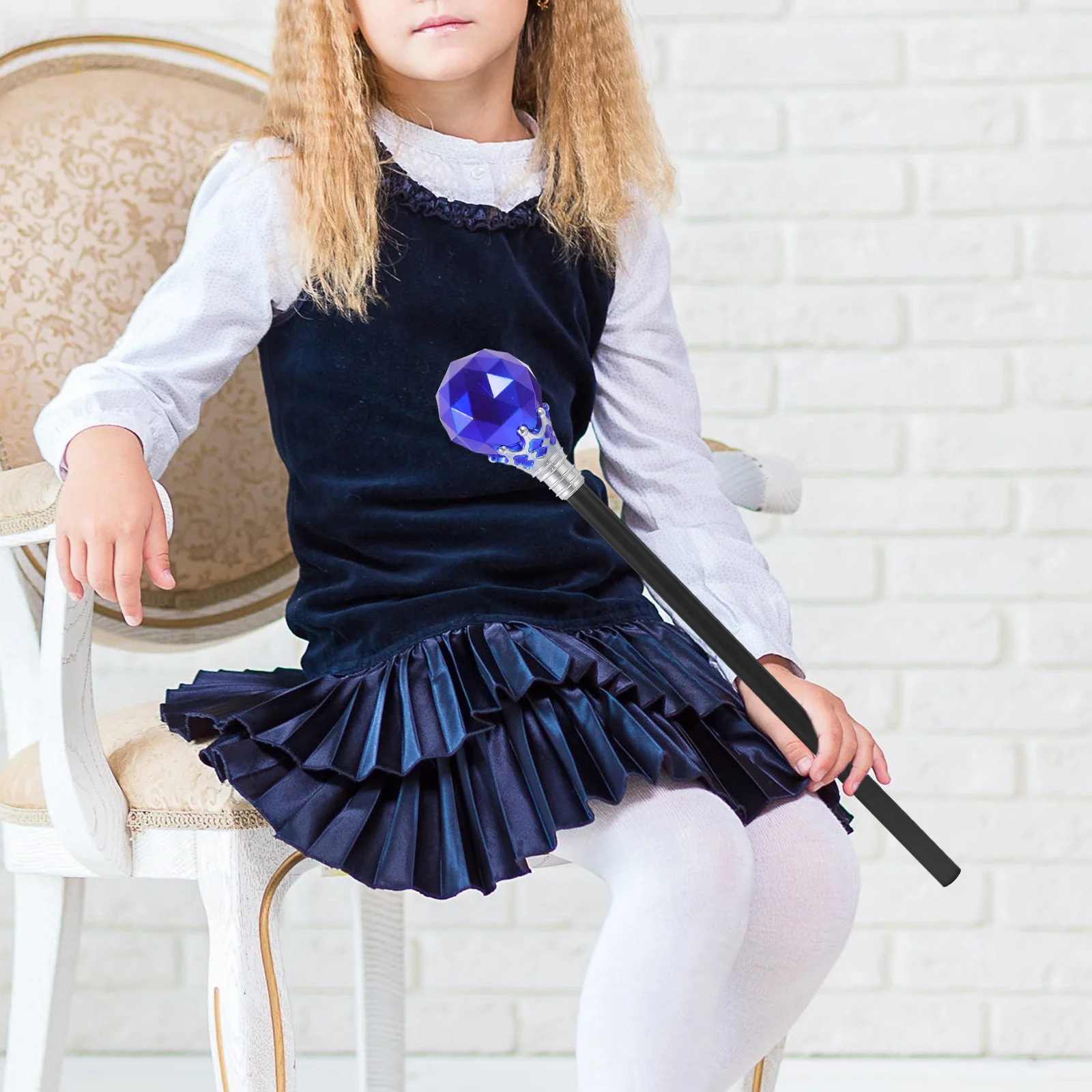 Accessoires légers pour Halloween, 1 pièce, sceptre pour enfants, décoration de fête, Cosplay, sceptre de marche, accessoires décoratifs