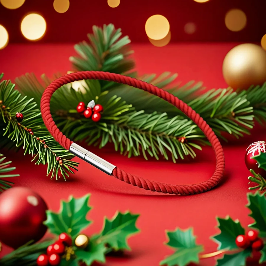 Simple Luck Red String Bracelet Men Women Christmas Handmade Braided Rope Wish Braslet Festival Couple Friends Gift Hand Jewelry