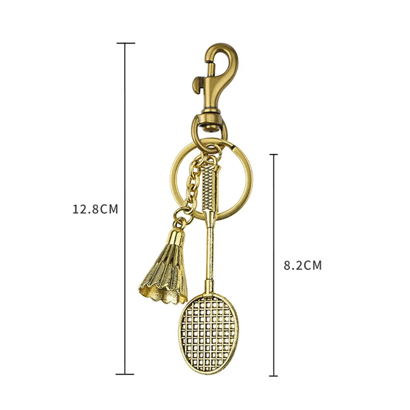 Porte-clés série sport de Badminton en alliage, pendentif pour femmes et hommes, mignon Mini porte-clés de Badminton, sac à dos exquis, décoration cadeaux