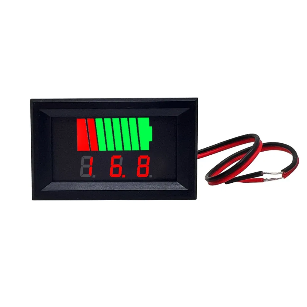 Auto Batterij Laadniveau Indicator 12V 24V 36V 48V 60V 72V Lithium Batterij Capaciteit Meter Tester Display Led Tester Voltmeter