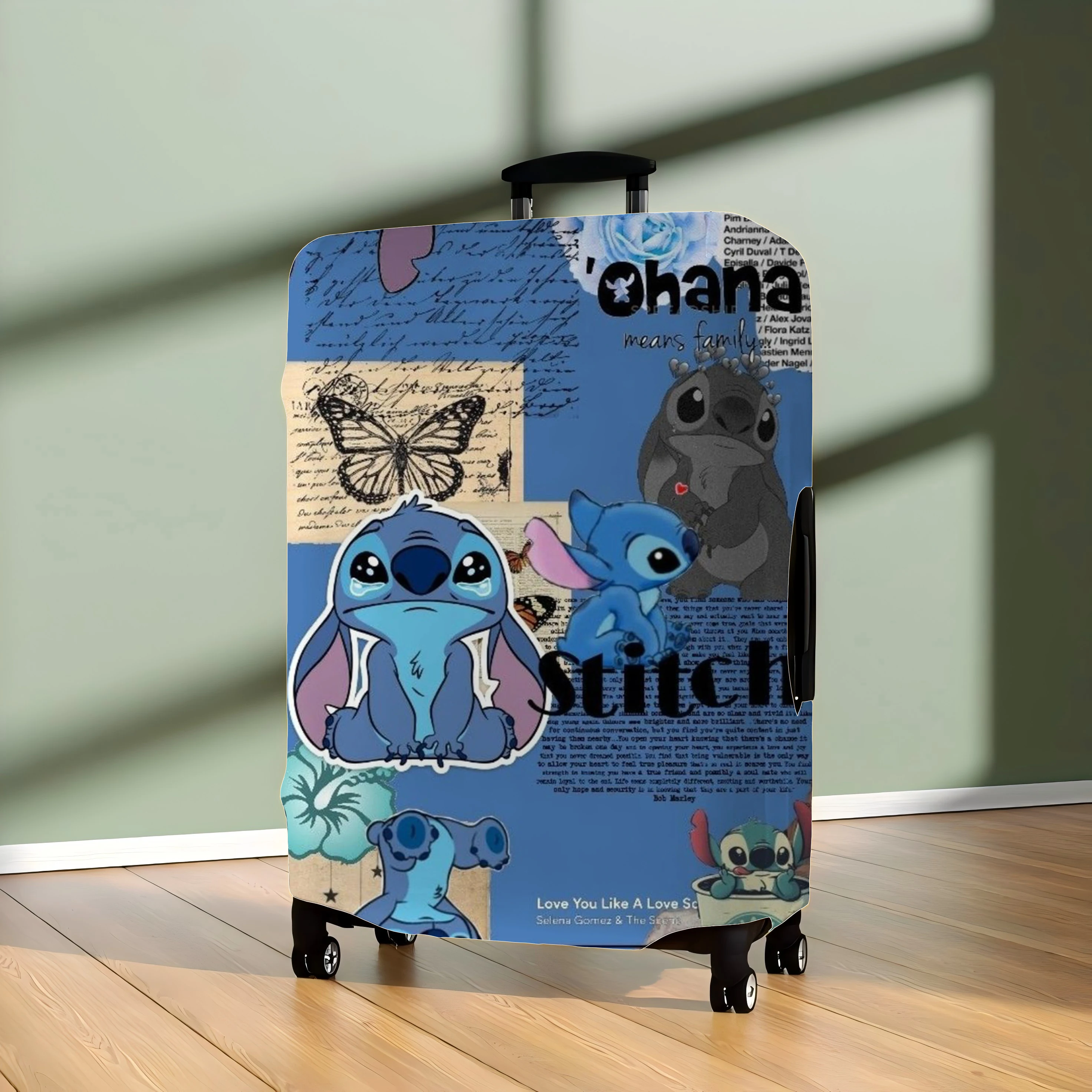 Storage Bag Suit Case Disney Suitcase Stitch For Travel Cover Protector Traveling Accessories Luggage Covers Protective Trolley