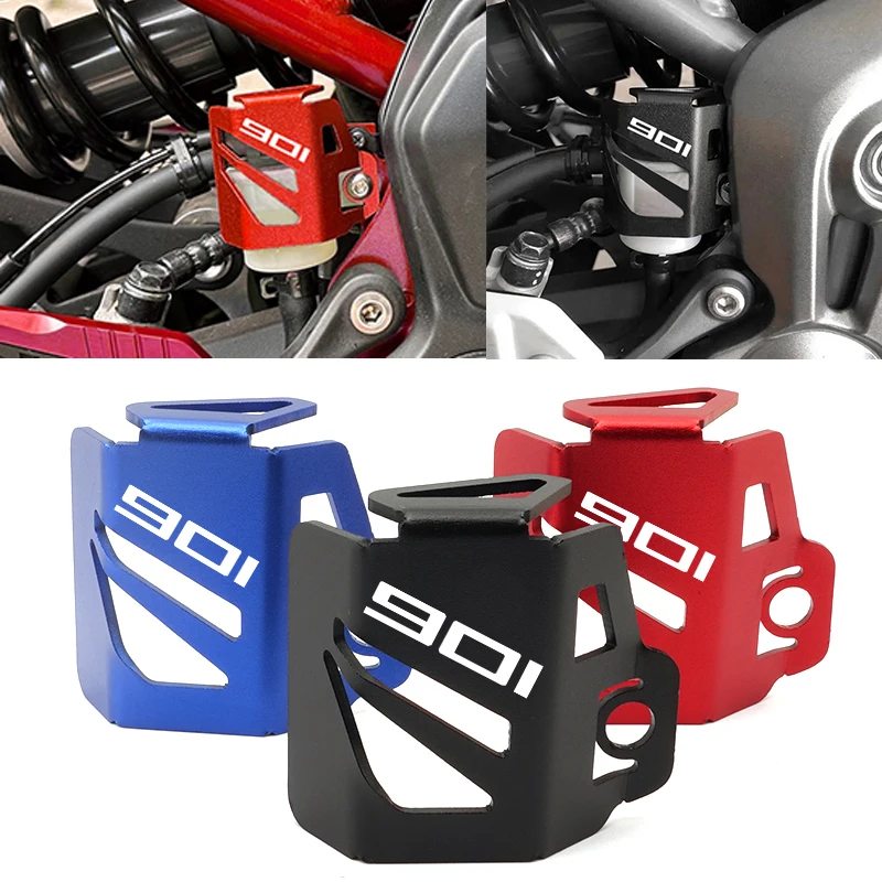 For Husqvarna Norden901 Norden 901 2022 2023 Accessories CNC Rear Brake Fluid Reservoir Guard Cover Protector With Logo 901 view 2