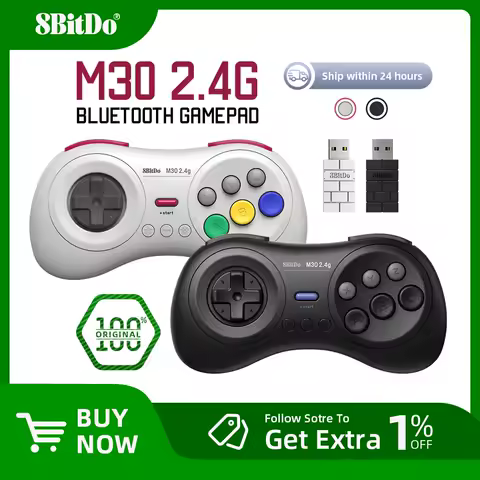 8BitDo M30 2.4G Wireless Bluetooth Gamepad Game Console Controller Compatible for Nintendo Switch OLED Lite PC macOS