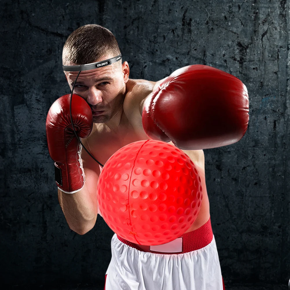 MMA Boxing Speed Ball Hand Eye Reaction Training Boxing Ball with Headband for Reaction Agility Punching Speed Fight Skill