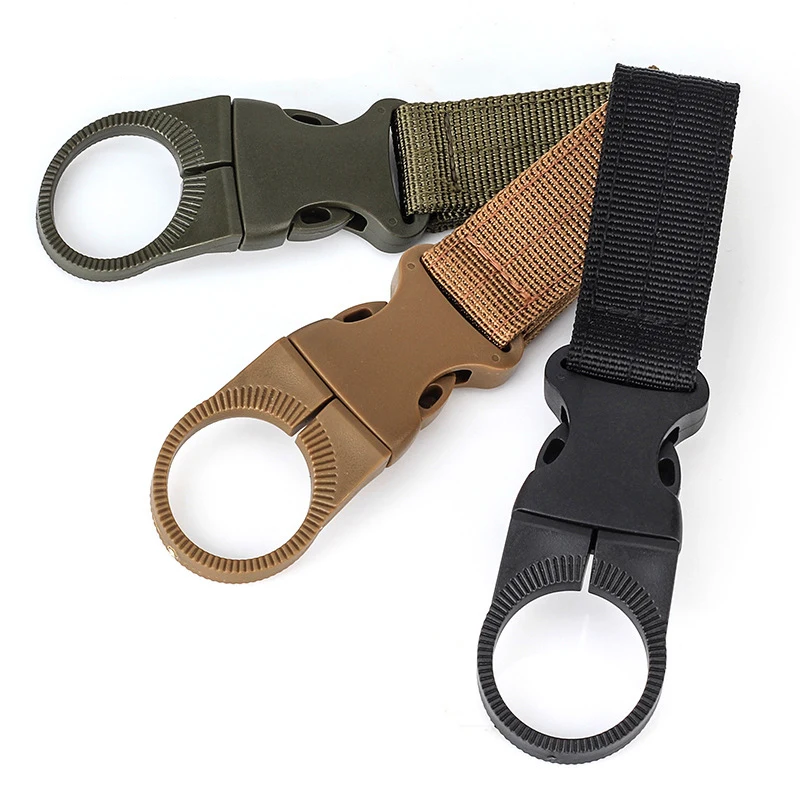 

Belt accessories Webbing Keychain Buckle Hook Water Bottle Holder Camping Water Bottle Hanger Webbing Buckle Carabiner Belt Clip
