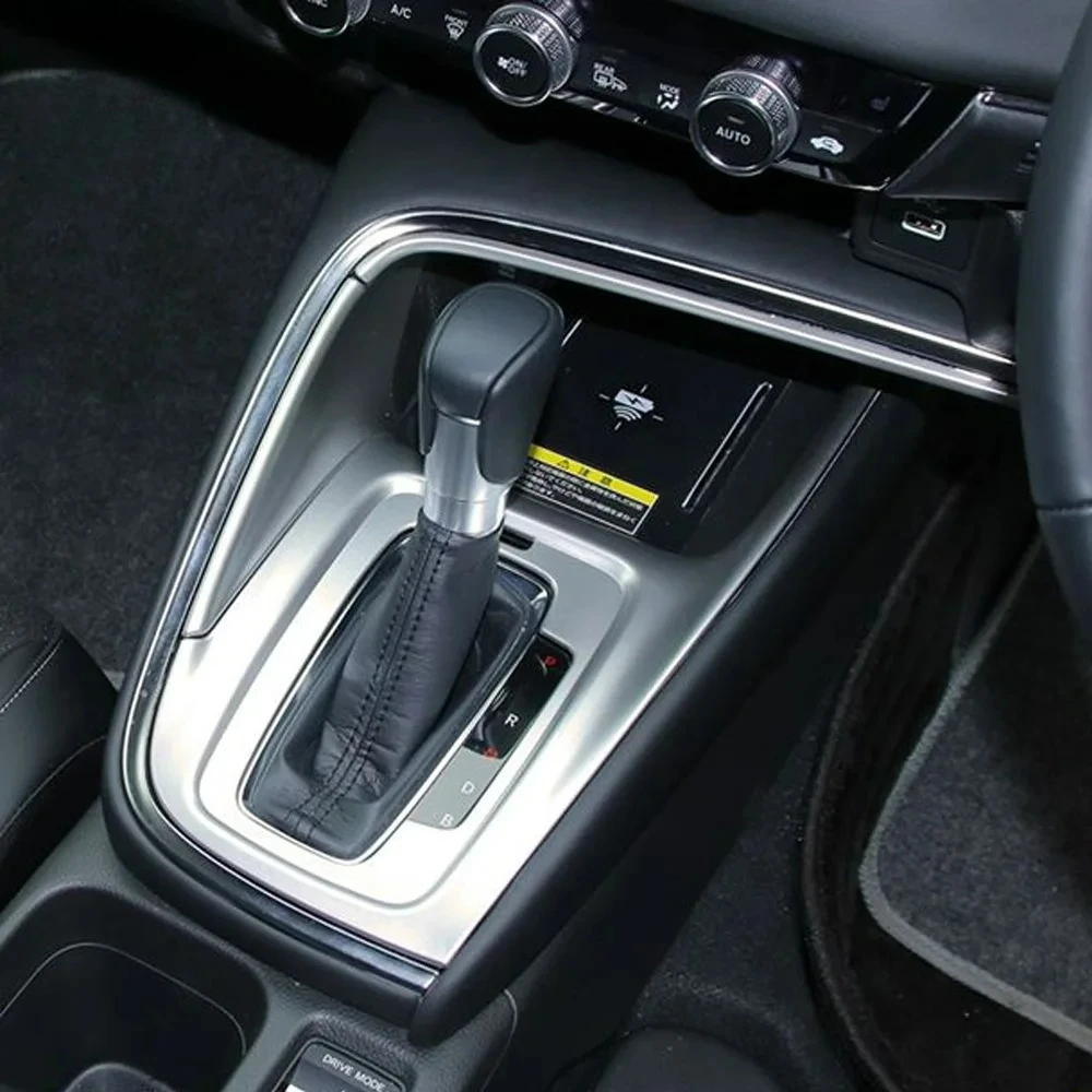 Car Central Control Gear Head Shift Frame Cover Sequin Trim for Honda XRV HRV VEZEL Interior Accessories 2021 2022 2023 2024 LHD