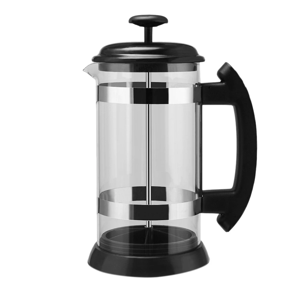 Glass French Press Refillable Coffee Kettle Party Time Americano Coffee Maker Wholesale Tea Milk Foam Producer