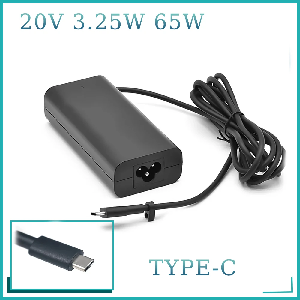 

65W USB-C Type-C 20V 3.25A AC Power Adapter Laptop Charger For DELL XPS12 XPS13 9350 9250 9360 7370 HA65NM170 LA65NM170