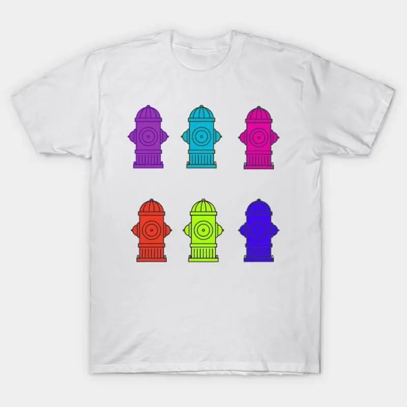 

Pop Art Fire Hydrants T Shirt S 5XL Fast Shipping