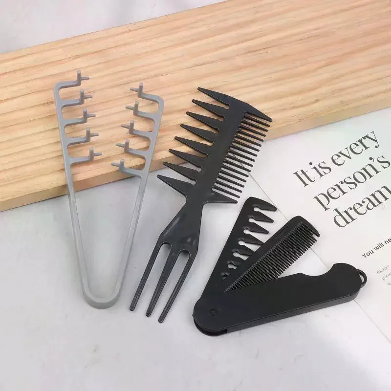 3Pcs Hair Styling Comb Kit Men Women Instant Volume Texture Comb For All Hair Types Voluminous Wide-Toothed Anti Static Comb