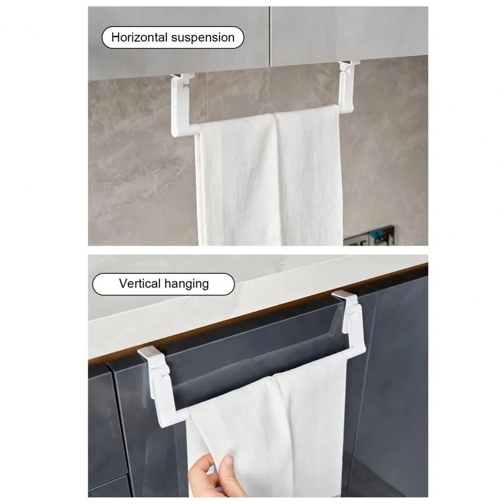 Towel Hanger Easy Install Roll Holder Durable Plastic Paper Towel Holder with Easy Installation Strong for Kitchen for Plastic