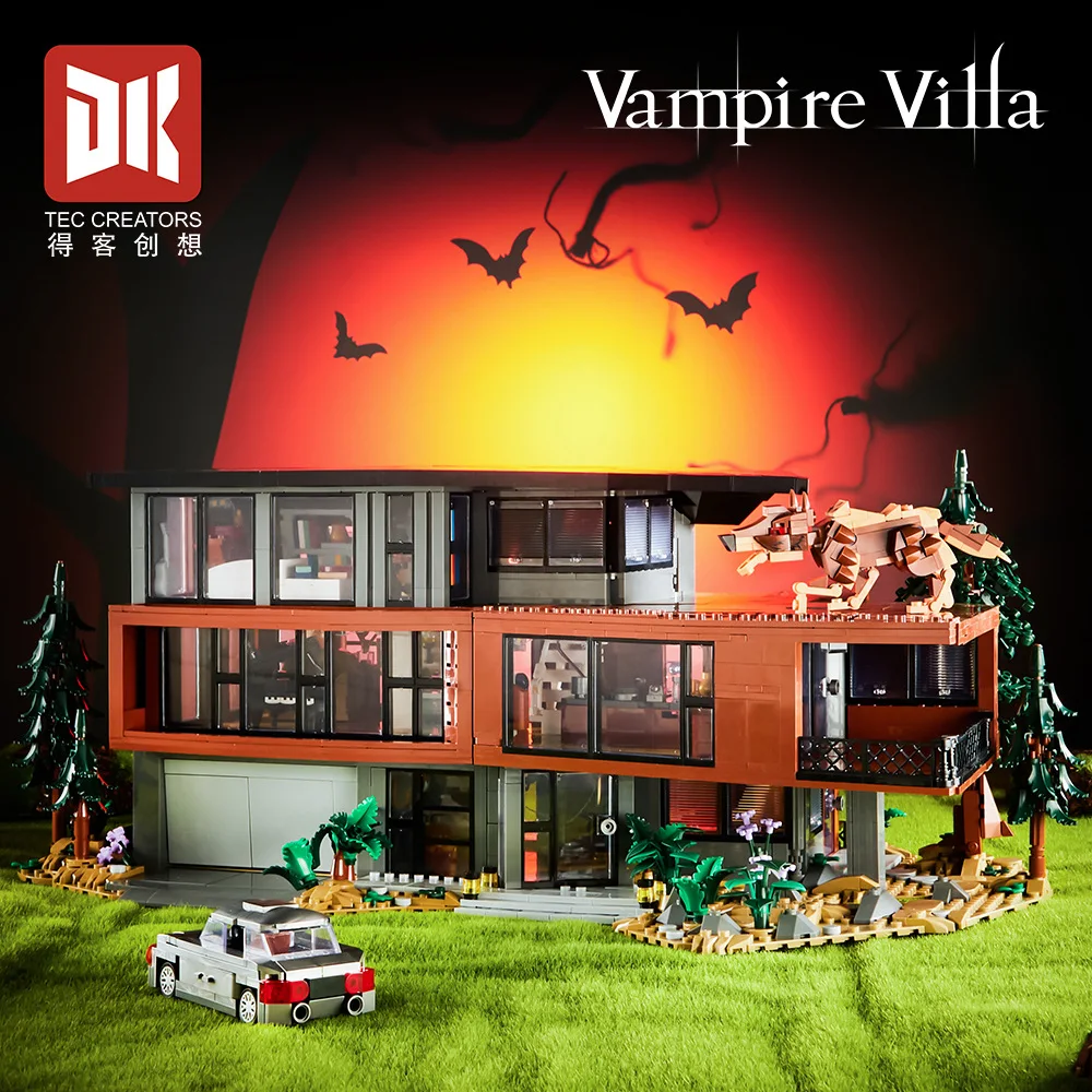 Nuevo 80023 2813 Uds. MOC películas clásicas casa de bloques de construcción modelo Hawke Villa ladrillos juguetes de ensamblaje para niños regalo de cumpleaños