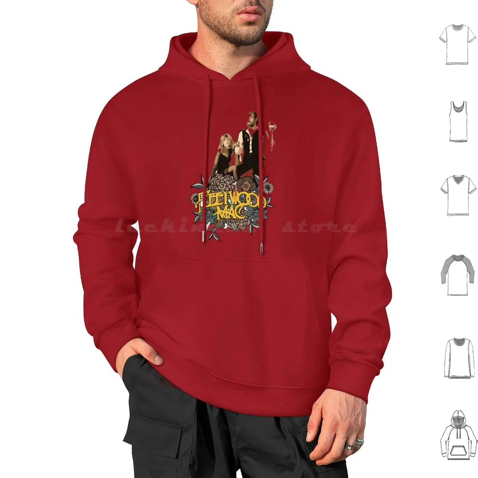 Hoodie cotton Long Sleeve Music Rockmusic Hippie Fleeetwoodmac Rumorscover Rumors Music Cover Albumcover Lovemusic