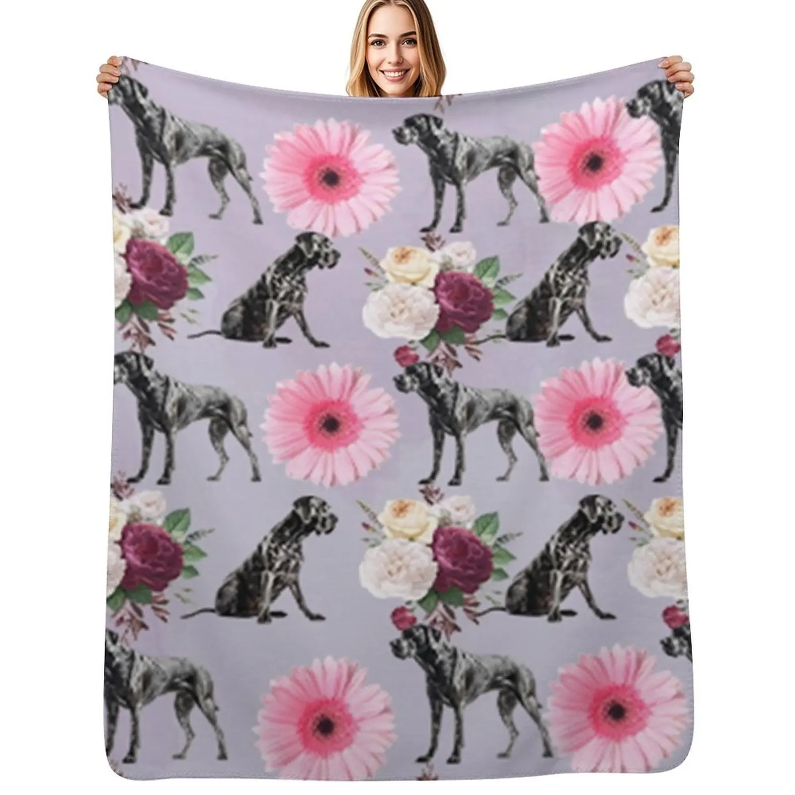 

Great dane Throw Blanket Beach Sofas Decoratives Baby Blankets