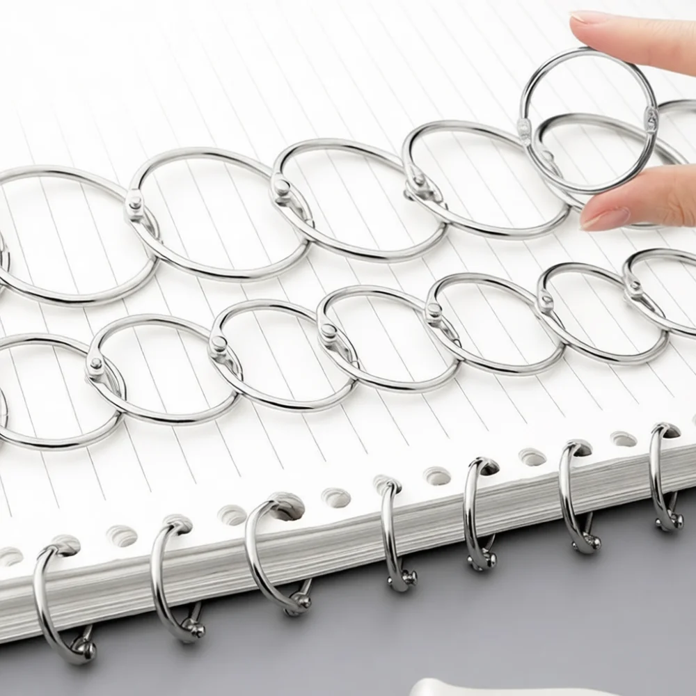 Simple Metal Loose Leaf Rings For Fanyi Card Binding Stationery Planner Scrapbook Organizer Office School Supplies view 6