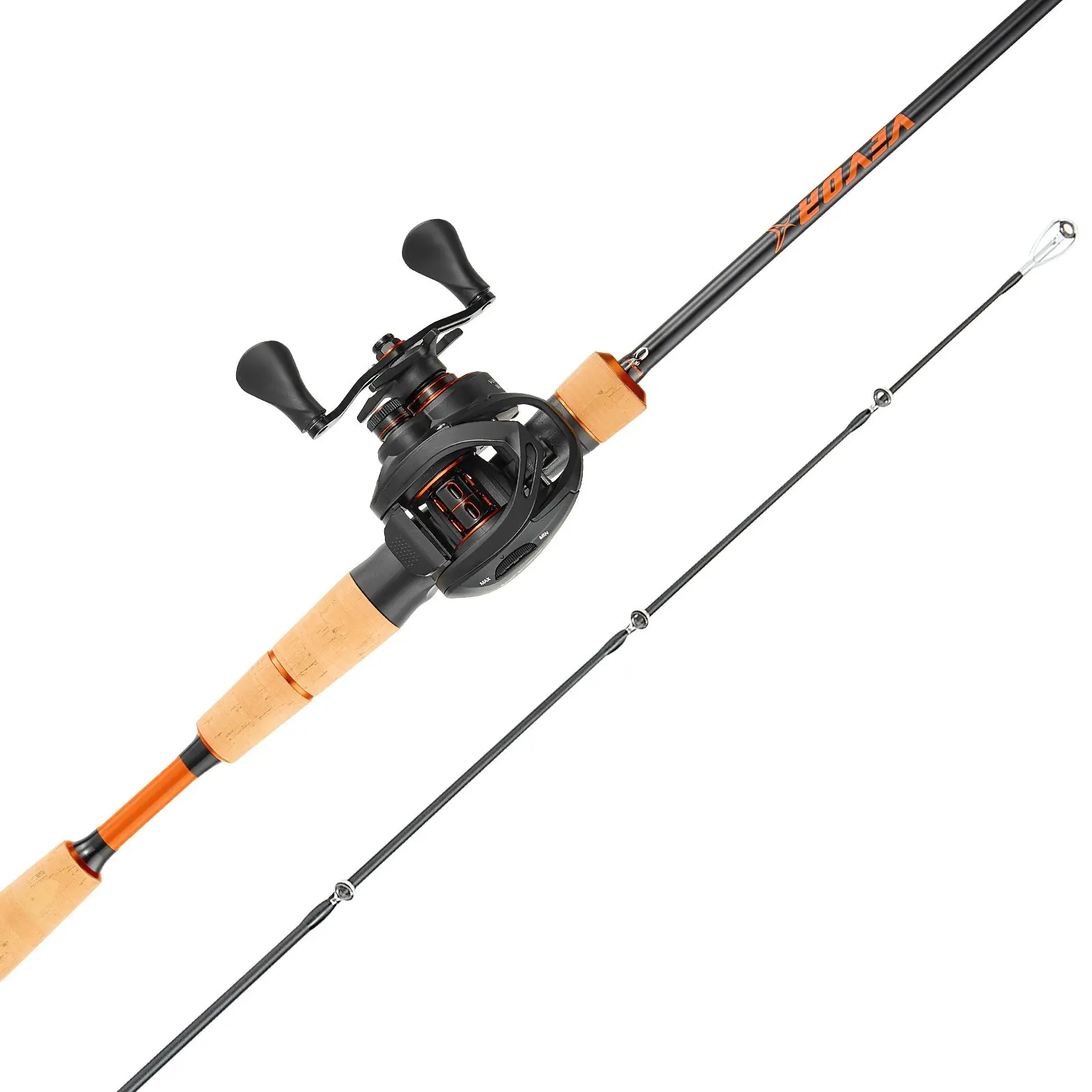 

Rod And Fishing Reel Combo, IM7 Carbon Fiber Baitcasting Rod And Reel Combo, Bass Fishing Pole With 6+1 BB System, 7.0:1 Gear