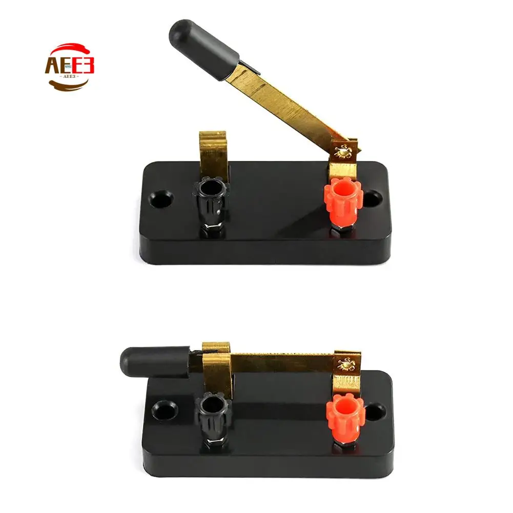 AEE3-10Pcs Single Pole Single Throw Switch,Knife Switch:Used For Physics Laboratory,School Electronic Experimenting