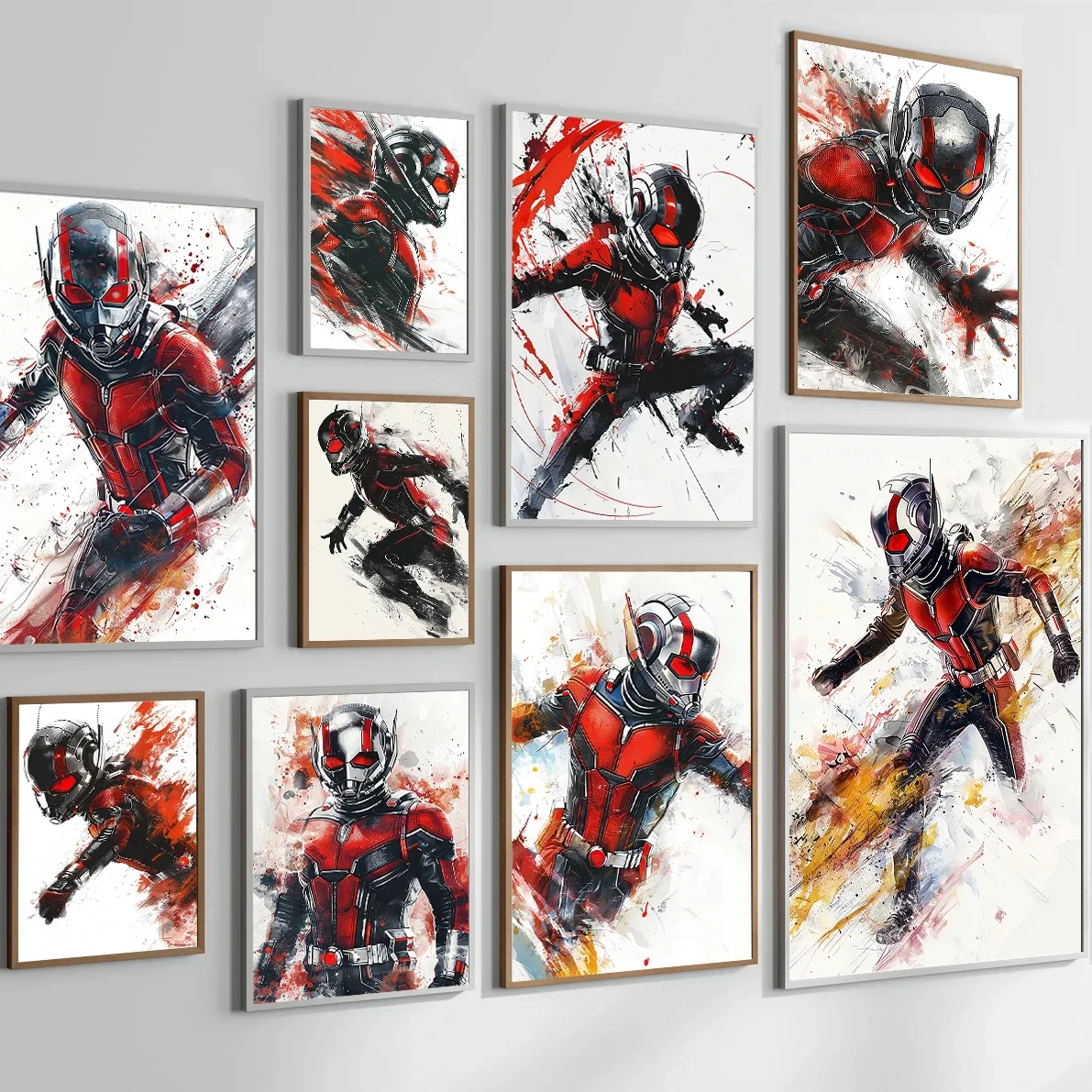 

Marvel Ant-Man Hanging Scroll Poster Iron Man Wall Artwork Avengers Decoration Decor Canvas Painting Home Wallpaper Kid Gift