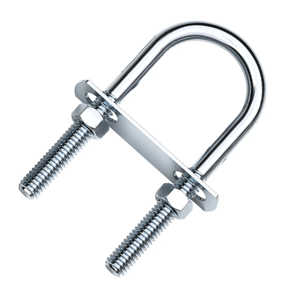 Pipe Clamp Connector Conical U-bolt For Outdoor Installation Rust Resistant Easy Installation For Pipes 6*16*36mm