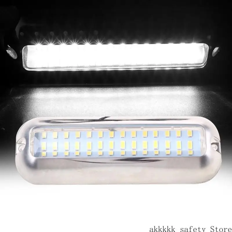 

XXFF 80 Вт 42 светодиода Транцевый светильник для лодки из нержавеющей стали Водонепроницаемый морской подводный понтонный для