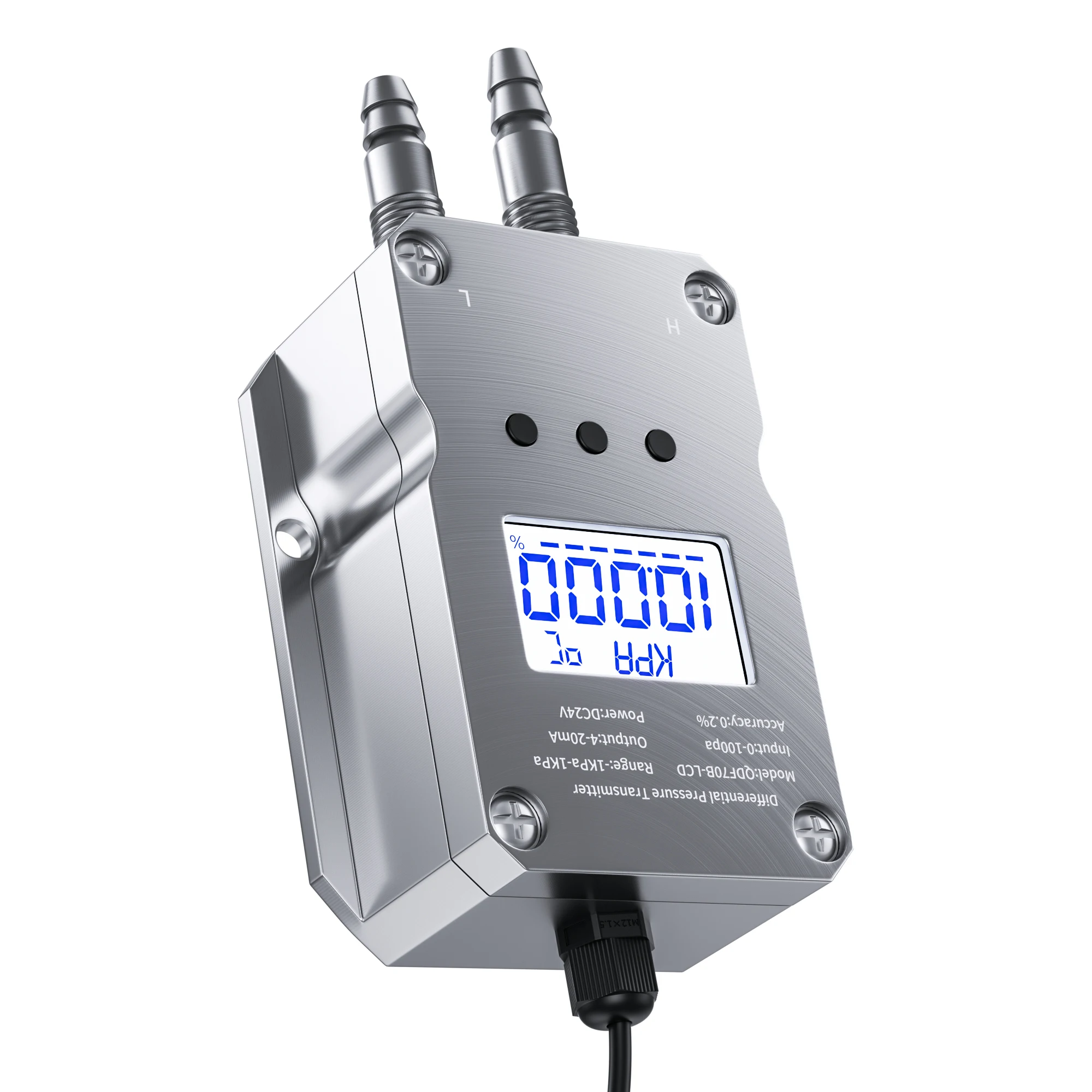 Micro Sensor de Pressão Diferencial para Compressor de ar Transmissor Piezoresistivo Pneumático do Oxigênio 05v Lcd