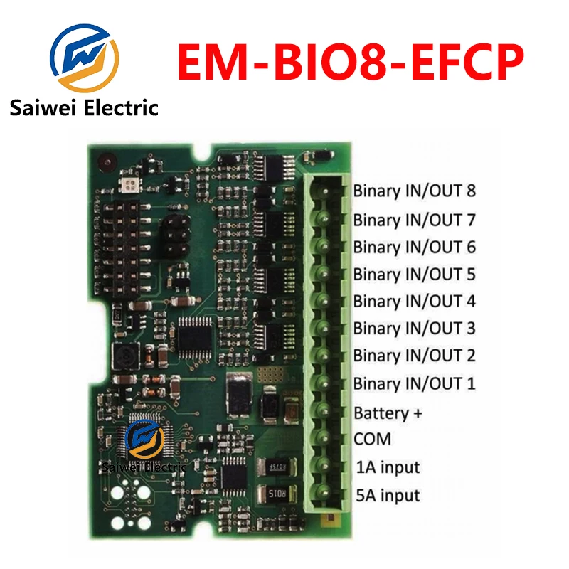 Original COMAP EM-BIO8-EFCP binary I/O plug-in module ground fault current protection