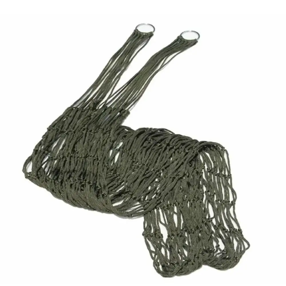

With Rope Nylon Mesh Hammock Folding Fabric Camping Rope Bed Portable Ultralight Camping Hammock Outdoor Sleeping