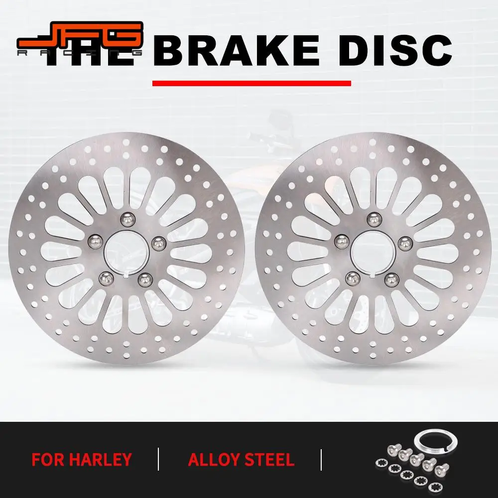 Motorrad Vorne Hinten Bremsscheibe Rotor Für HARLEY Touring Softail Sportster Dyna 1984-2013 420 Edelstahl Motocross teile