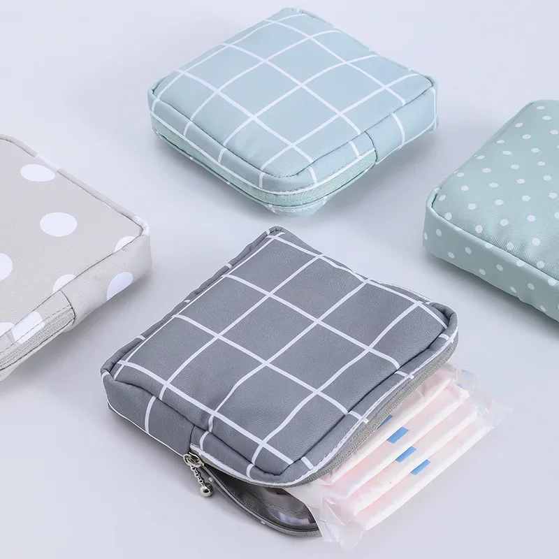 Bolsa de almacenaje de pañuelos sanitarios de algodón, paquete mensual portátil para estudiantes, bolsa de almacenamiento, toalla para tía, paquete mensual, bolsa para almohadillas menstruales